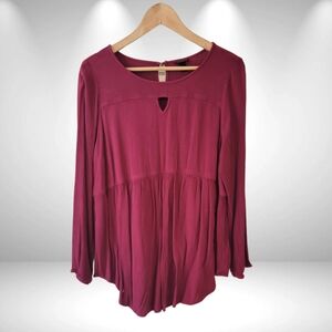 Torrid Perplum Gauze Top